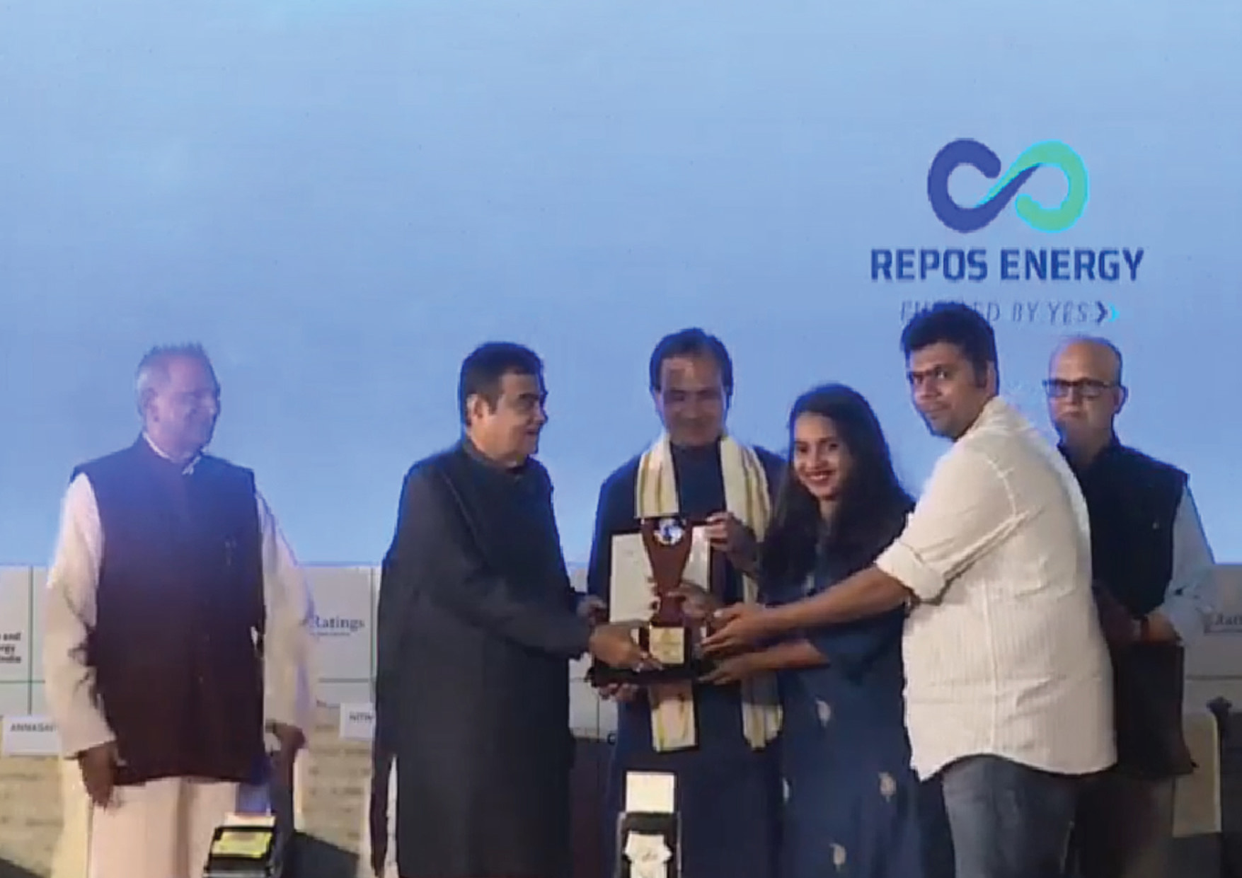 Repos was Awarded the Green Energy Award for its innovations.