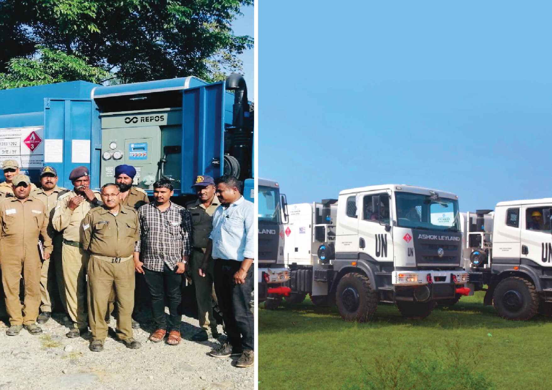 Designing and building Repos Mobile Petrol Pumps for Border Roads Organisation and United Nations was a moment of pride!
